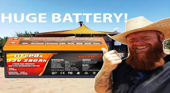 ENJOYBOT 12V 280AH LiFePO4 Lithium Battery Runs Pond Pumps for almost 72 Hours!