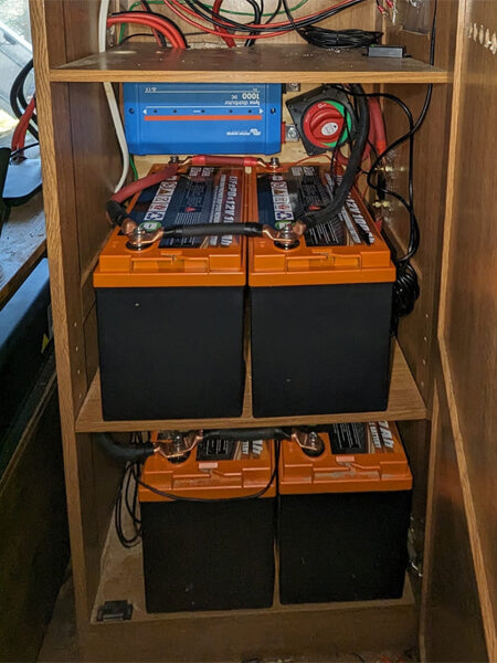 Enjoybot 12v 100ah Lithium Battery 4 Pack for Solar System