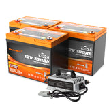 Enjoybot 12V 100Ah Group 24 LiFePO4 Lithium Battery With Self-Heating, 1280Wh, 100A BMS