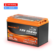 Enjoybot 12V 150Ah Group 31 LiFePO4 Lithium Battery with Bluetooth & Self-Heating, 1920Wh, 150A BMS