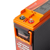 Enjoybot 12V 200Ah Slimline LiFePO4 Lithium Battery with Bluetooth, 2560Wh, 200A BMS