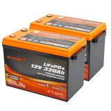 Enjoybot 12V 320Ah LiFePO4 Lithium Battery with Bluetooth, 4096Wh, For RV, Marine, Solar & Home Backup