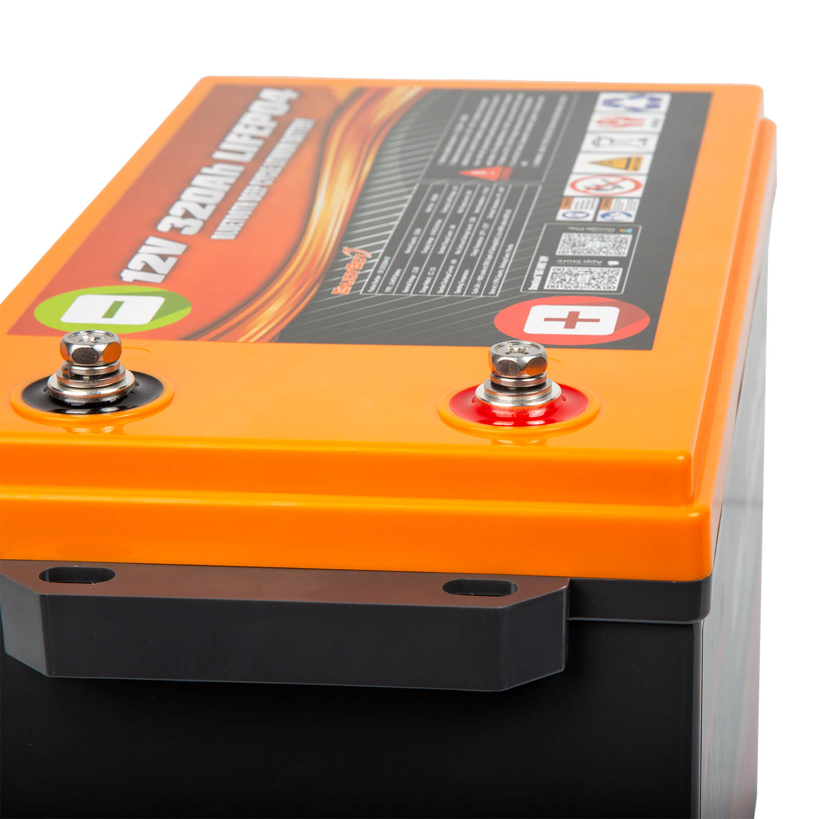 Enjoybot 12V 320Ah LiFePO4 Lithium Battery with Self-Heating & Bluetooth, 4096Wh, All-Season Power for RVs, Cabins, Marine & Off-Grid Living.