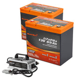 Enjoybot 12V 65Ah LiFePO₄ Lithium Battery with Bluetooth & Self-Heating, Group 22NF, 832Wh, 120A BMS