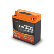 Enjoybot 12V 30Ah Portable LiFePO₄ Battery with Bluetooth & Direct-Charge Module