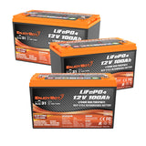 Enjoybot 36V LiFePO4 Lithium Golf Cart Battery Set - 3 Batteries