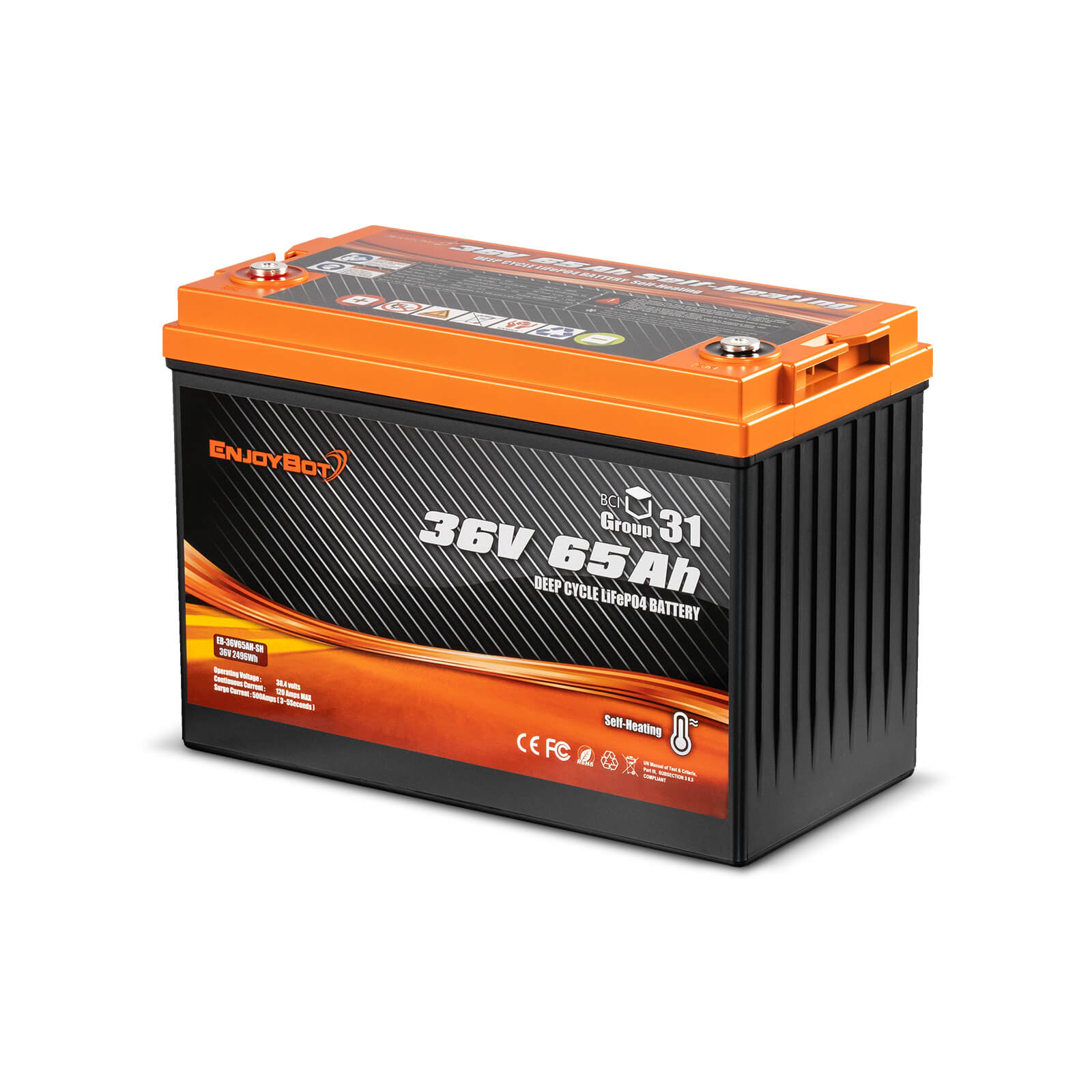 ENJOYBOT Used Second Hand Battery 36V 65AH LiFePO4 Lithium Battery
