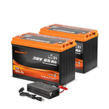 Enjoybot 36V 65AH Group 31 LiFePO4 Lithium Battery With Self-Heating, 2496Wh, 120A BMS