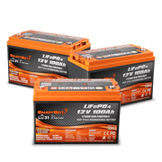 Enjoybot 36V 100Ah LiFePO4 Lithium Golf Cart Battery Set - 3 Batteries