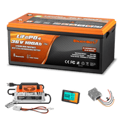 Enjoybot 36V 100Ah Lithium Golf Cart Battery Conversion Kit (Upgraded to 200A BMS Plus Version)