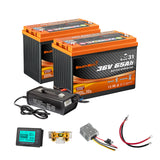 36v 130ah Lithium Golf Cart Battery Conversion Kit - 2 Batteries