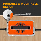 Enjoybot 43.8V 25A Waterproof Mountable LiFePO4 Lithium Battery Charger for 36V Lithium Battery