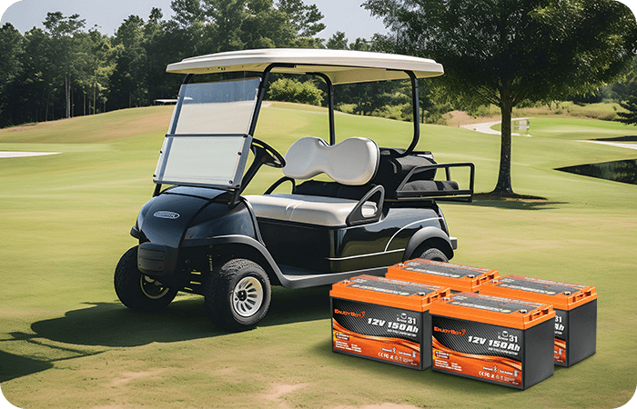 Enjoybot 48V 150Ah Lithium Golf Cart Battery Set 4 Pack
