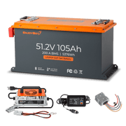Enjoybot 48V (51.2V) 105AH Lithium Golf Cart Battery Conversion Kit with Bluetooth, 200A BMS, All-in-one Kit