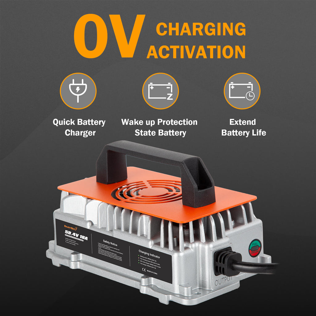 QDD Chargeur De Batterie LiFePO4 58,4 V 58,4 V 58,4 V Pour Batterie LiFePO4 16S 48 V Haute Puissance Avec Connecteur XLR 3 Broches