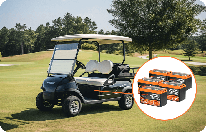 Enjoybot 60V 100Ah Lithium Golf Cart Battery Set 5 Pack