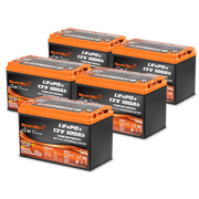 Enjoybot 60V 100Ah LiFePO4 Lithium Golf Cart Battery Set - 5 Batteries