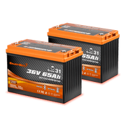 Enjoybot 72V 65Ah LiFePO4 Lithium Golf Cart Battery Set - 2 Batteries