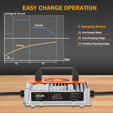 Enjoybot 73V 13A Mountable LiFePO4 Lithium Battery Charger For 60V Golf Carts