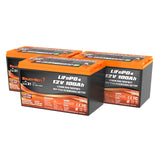 Enjoybot 12V 100Ah Group31 Low-Temp LiFePO4 Lithium Battery 3 Pack