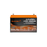ENJOYBOT 12V 100AH LiFePO4 Lithium Battery High & Low Temp Protection Deep Cycle Rechargeable 1280 Wh - Built With 100A BMS