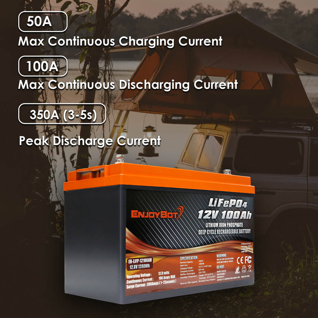 Batterie LiFePO4 24V 150Ah 3840Wh - Pour Solaire, Camping-car, Bateau - IP65