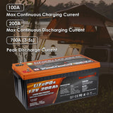 Enjoybot 48 V 200 Ah Lithiumbatterie Hoch- und Tieftemperaturschutz 10240 Wh für Wohnmobil/Van/Camping/Heim-Backup – 4 Batterien