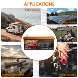 Enjoybot 12v 200ah LiFePO4 Battery - Used for RV, Champer, Solar Off-grid, Golf Cart, Trolling Motor, Energy Storage