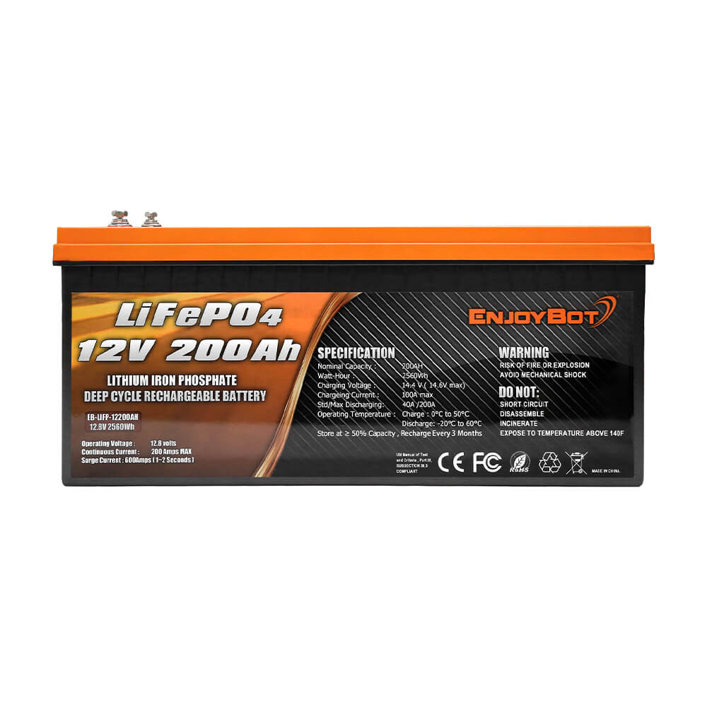 ENJOYBOT Used Second Hand Battery 12V 200AH LiFePO4 Lithium Battery – Enjoybot  Official Store