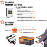 Enjoybot 12v 280ah LiFePO4 Battery - Inverter Setting