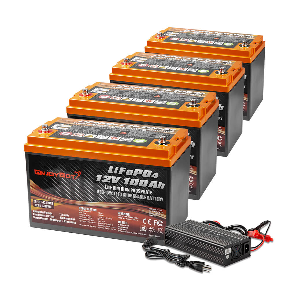  LiFePO4 Battery 12V 400Ah Lithium Battery, Built-in 250A BMS,  Lithium Ion Battery for Trolling Motor, Solar, Marine, RV Car, Camper, Home  Storage, Off-Grid System : Automotive
