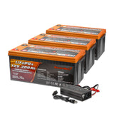 Enjoybot Lithium-Batterie 36 V 200 Ah für Marine Trolling-Motor Deep Cycle Hoch- und Niedertemperaturschutzbatterie 7680 Wh – 3 Batterien