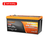 [FLASH SALE] Enjoybot 12V 200Ah LiFePO4 Lithium Battery With Self-Heating, 2560Wh, 200A BMS