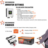 Enjoybot 24v 100ah LiFePO4 Battery - Inverter Setting