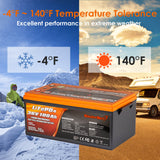 Enjoybot 36v 100ah LiFePO4 Battery - Temperacture Tolerance