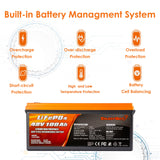 ENJOYBOT Bluetooth 48V 100AH 5120Wh Smart Lithium Battery + Dedicated 15A battery charger