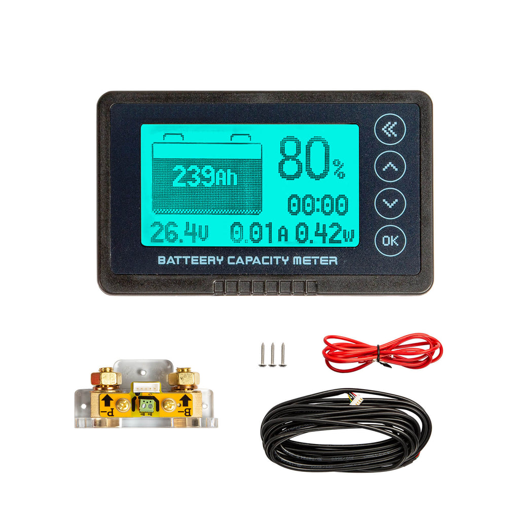 Led Battery Monitor Enjoybot 500A Battery Monitor with Shunt – Enjoybot Official Store