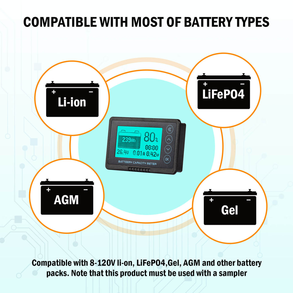 Enjoybot 500A Battery Monitor with Shunt – Enjoybot Official Store