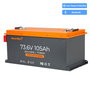 Enjoybot 72V (73.6V) 105AH Lithium Golf Cart Battery Conversion Kit with Bluetooth & 200A BMS, All-in-one Kit