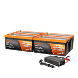 ENJOYBOT 12V 200AH LiFePO4 Lithium Battery High & Low Temp Protection Deep Cycle Rechargeable 2560Wh - Built With 200A BMS