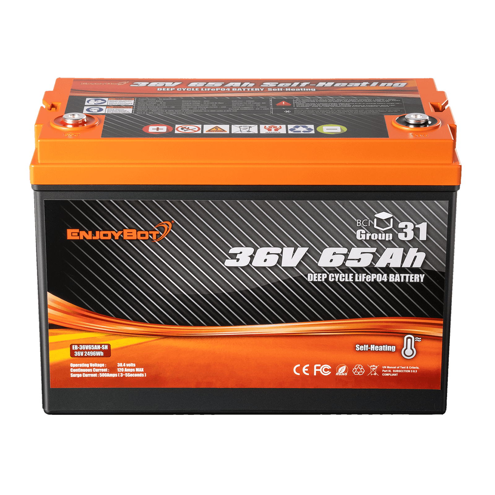 ENJOYBOT Used Second Hand Battery 36V 65AH LiFePO4 Lithium Battery