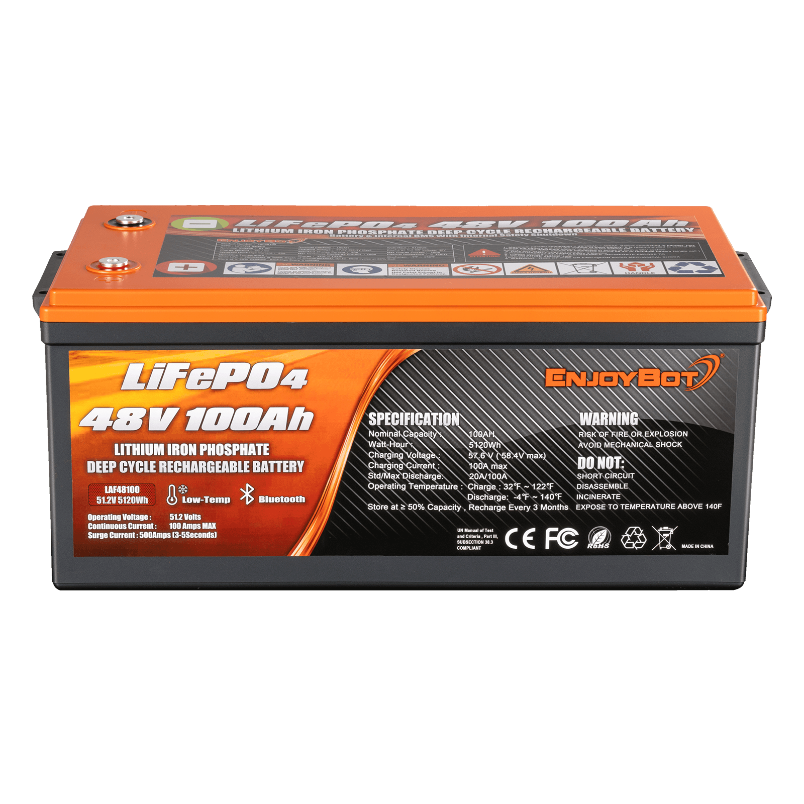 ENJOYBOT Used Second Hand Battery 48V 100AH LiFePO4 Lithium Battery