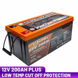 Enjoybot Lithium Battery 12v 200ah for Marine Trolling Motor Deep Cycle Battery 2560 Wh - High & Low Temp Protection