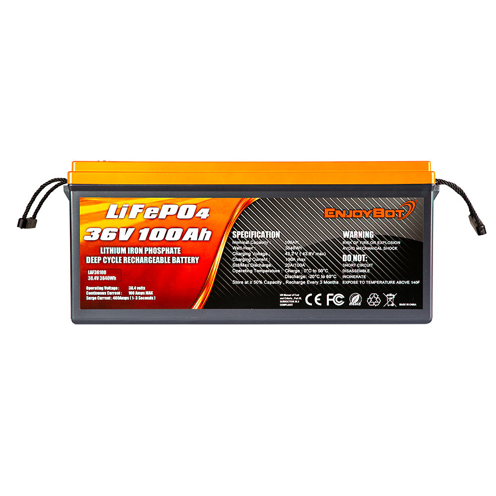 36V 100Ah LiFePO4 Battery Pack
