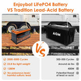 12V 100Ah LifePO4 Battery - Advantage