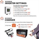 12V 100Ah LifePO4 Battery - inverter setting